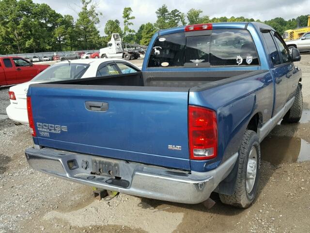 3D7KA28D23G711892 - 2003 DODGE RAM 2500 S BLUE photo 4
