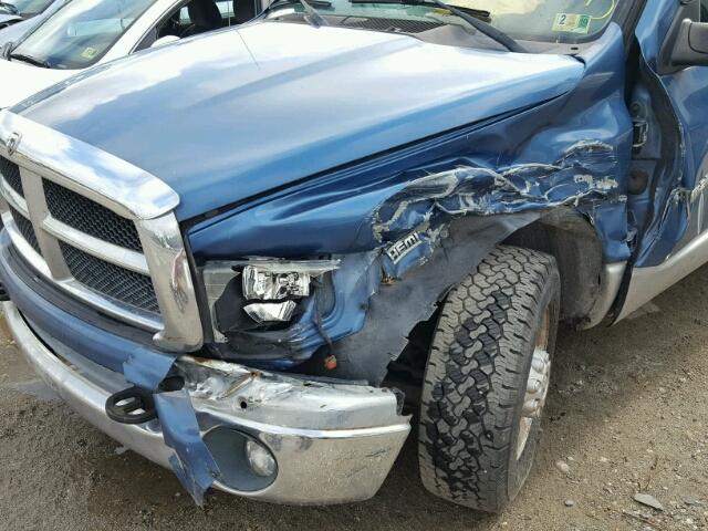 3D7KA28D23G711892 - 2003 DODGE RAM 2500 S BLUE photo 9