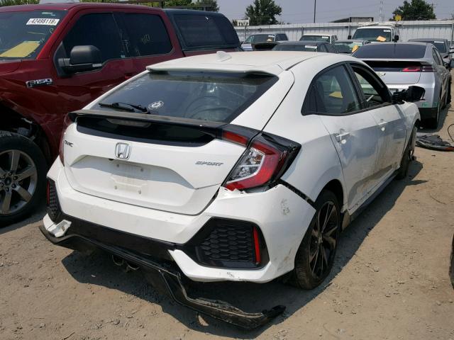 SHHFK7H46HU430275 - 2017 HONDA CIVIC SPOR WHITE photo 4