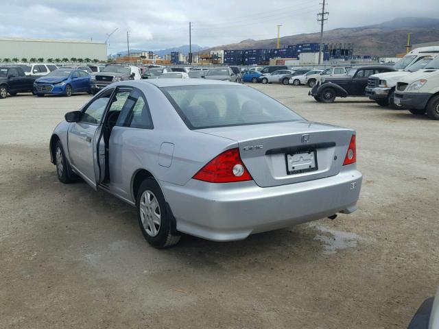 1HGEM22195L043626 - 2005 HONDA CIVIC DX V SILVER photo 3