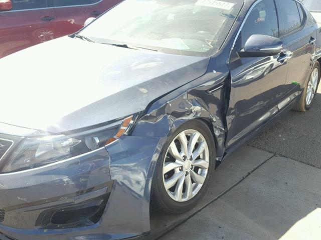 5XXGN4A7XFG414851 - 2015 KIA OPTIMA EX BLUE photo 9