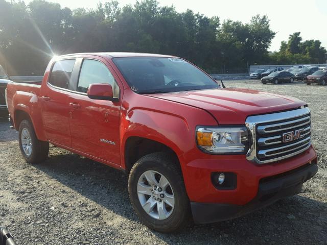 1GTG5BE33F1142019 - 2015 GMC CANYON SLE RED photo 1