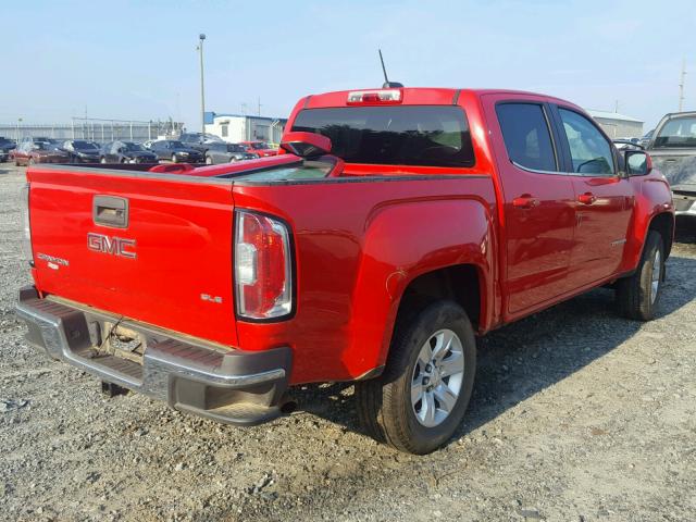 1GTG5BE33F1142019 - 2015 GMC CANYON SLE RED photo 4
