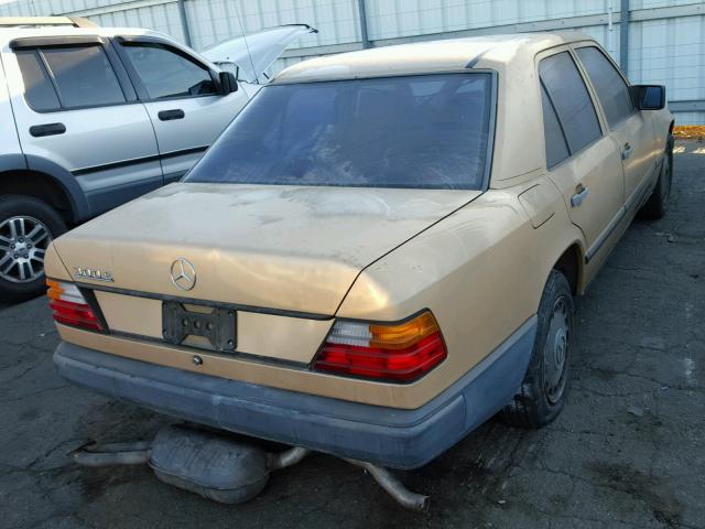 WDBEA30D3GA224499 - 1986 MERCEDES-BENZ 300 E GOLD photo 4