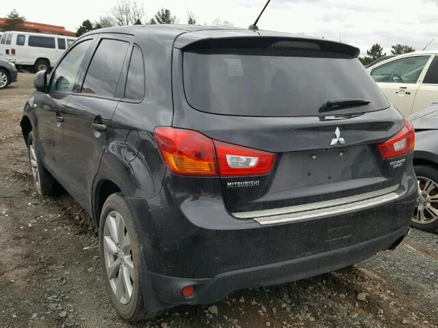 4A4AP3AU9DE022695 - 2013 MITSUBISHI OUTLANDER BLACK photo 3