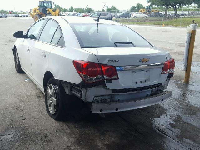 1G1PC5SBXD7218129 - 2013 CHEVROLET CRUZE LT WHITE photo 3