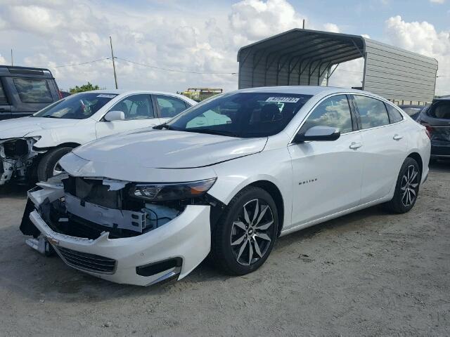 1G1ZF5SX8GF319689 - 2016 CHEVROLET MALIBU LT WHITE photo 2