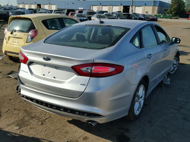 3FA6P0H71DR341393 - 2013 FORD FUSION SE SILVER photo 4