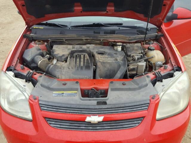 1G1AF5F50A7127383 - 2010 CHEVROLET COBALT 2LT RED photo 7