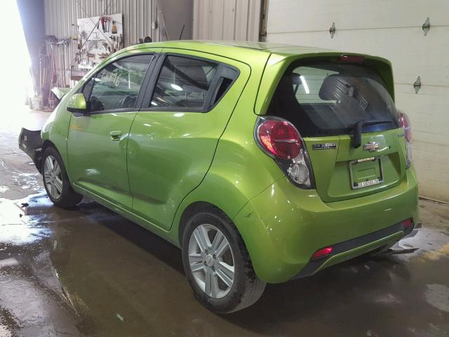 KL8CD6S98EC486247 - 2014 CHEVROLET SPARK 1LT GREEN photo 3