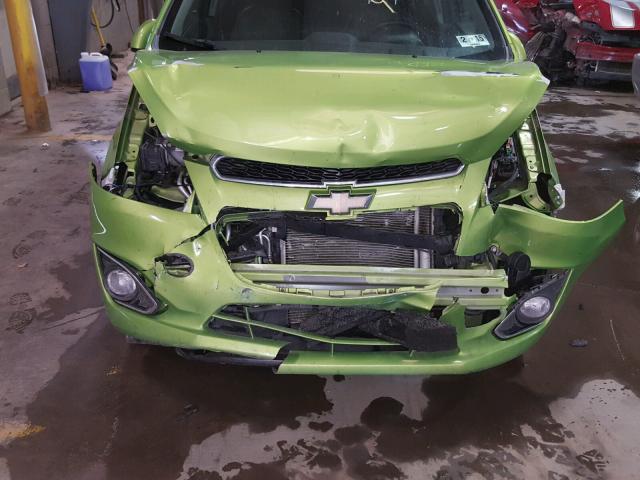 KL8CD6S98EC486247 - 2014 CHEVROLET SPARK 1LT GREEN photo 9