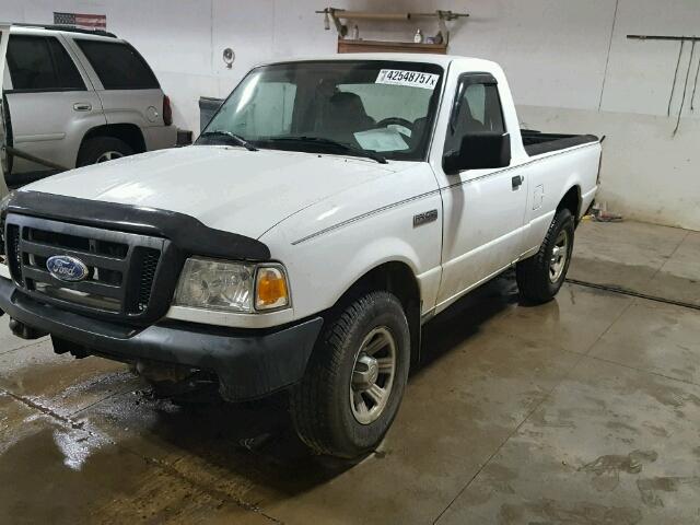 1FTYR10D18PA74399 - 2008 FORD RANGER WHITE photo 2