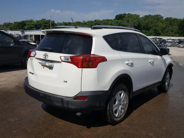 JTMZFREV3DD015816 - 2013 TOYOTA RAV4 LE WHITE photo 4