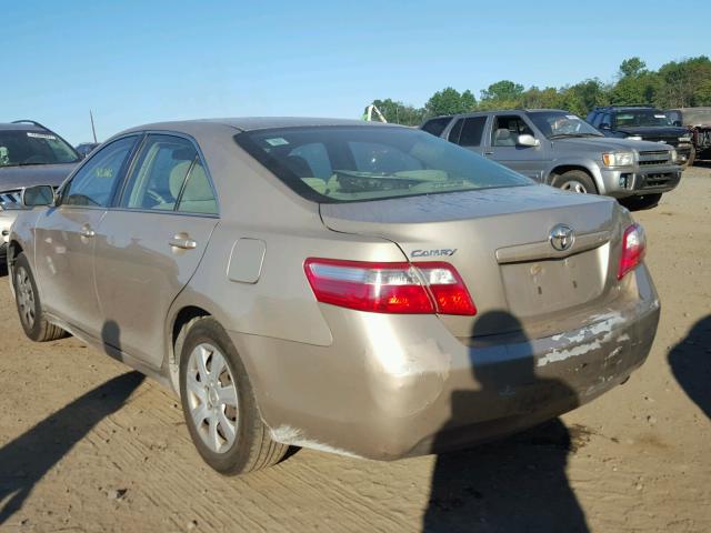 4T1BE46K07U516271 - 2007 TOYOTA CAMRY NEW GOLD photo 3