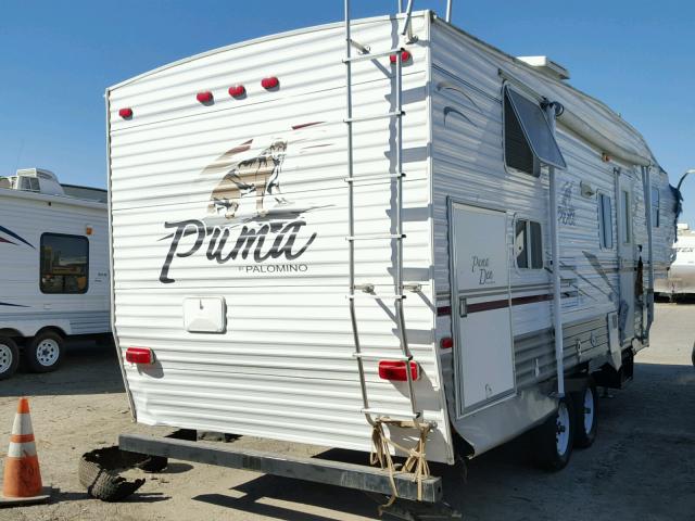 1PAF64Z205P003556 - 2005 PUMA 5TH WHEEL WHITE photo 4