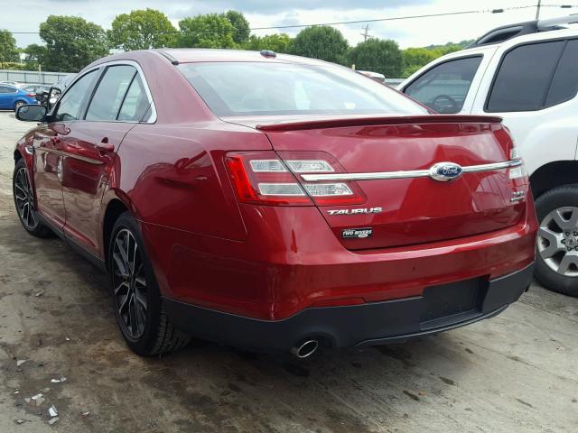 1FAHP2E89HG112278 - 2017 FORD TAURUS SEL RED photo 3