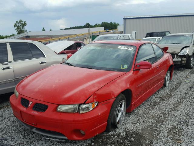 1G2WP12K7XF250261 - 1999 PONTIAC GRAND PRIX RED photo 2