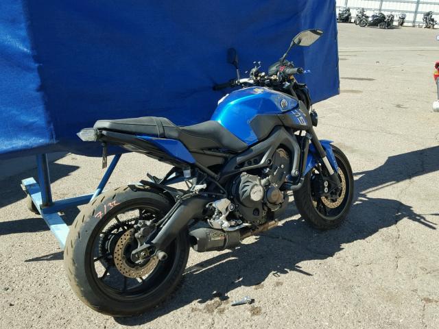 JYARN33E5GA008905 - 2016 YAMAHA FZ09 BLUE photo 4