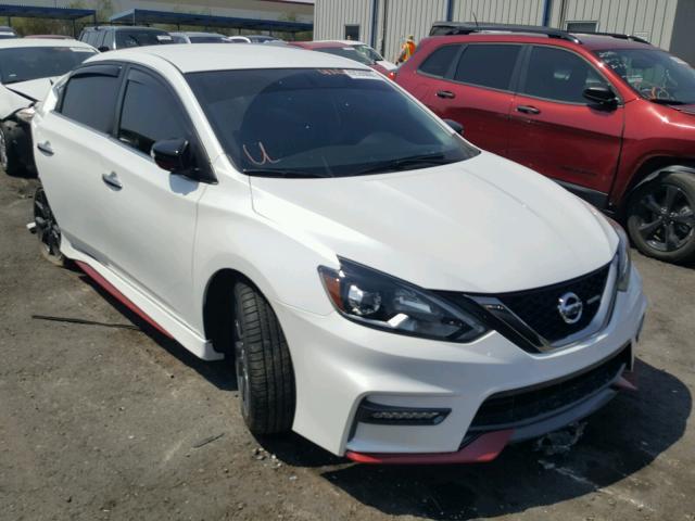 3N1CB7AP7HY333523 - 2017 NISSAN SENTRA SR WHITE photo 1