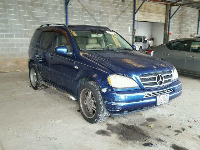 4JGAB54E41A242119 - 2001 MERCEDES-BENZ ML 320 BLUE photo 1