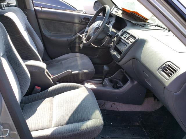 2HGEJ6613YH555829 - 2000 HONDA CIVIC BASE GRAY photo 5