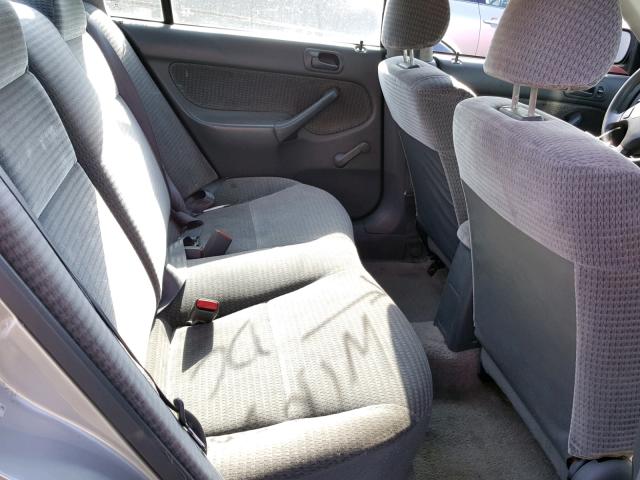 2HGEJ6613YH555829 - 2000 HONDA CIVIC BASE GRAY photo 6