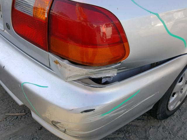2HGEJ6613YH555829 - 2000 HONDA CIVIC BASE GRAY photo 9