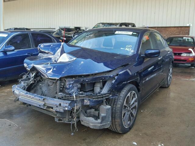 1HGCR2F58FA252312 - 2015 HONDA ACCORD SPO BLUE photo 2