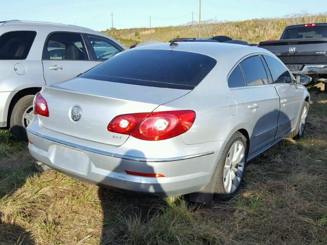 WVWMP7AN7BE722264 - 2011 VOLKSWAGEN CC SILVER photo 4