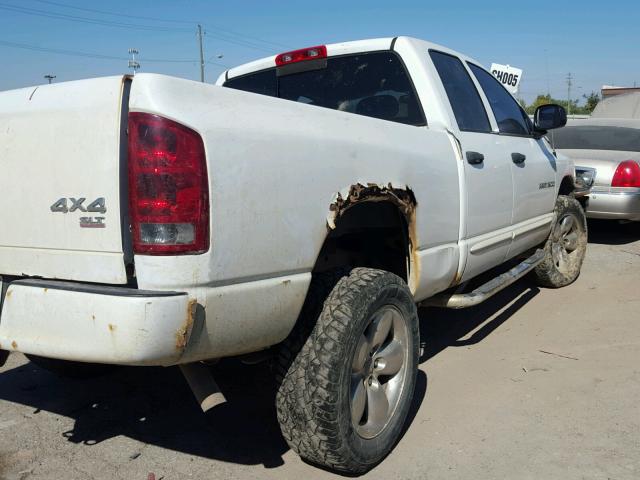 1D7HU18D34S547168 - 2004 DODGE RAM 1500 WHITE photo 4