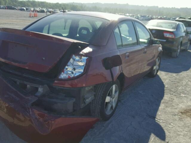 1G8AL55FX6Z180480 - 2006 SATURN ION LEVEL BURGUNDY photo 4