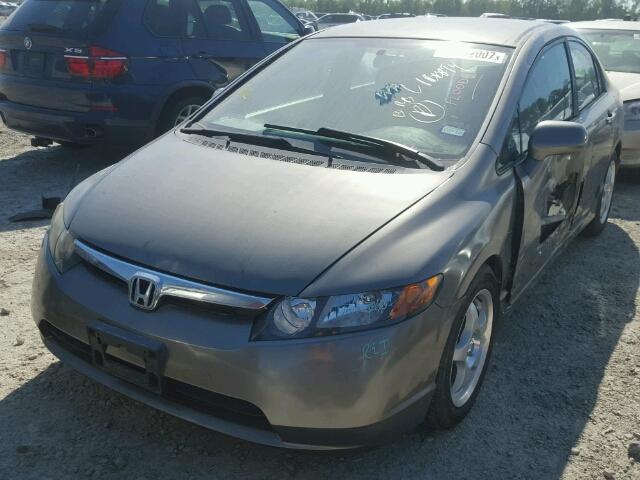 2HGFA16597H303608 - 2007 HONDA CIVIC LX BROWN photo 2