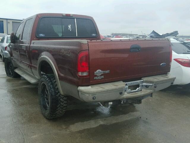 1FTWW31P35EB29074 - 2005 FORD F350 SRW S BURGUNDY photo 3