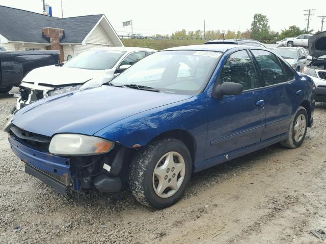 1G1JH52F637323761 - 2003 CHEVROLET CAVALIER L BLUE photo 2