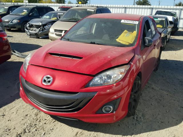 JM1BL1L42D1783732 - 2013 MAZDA SPEED 3 RED photo 2