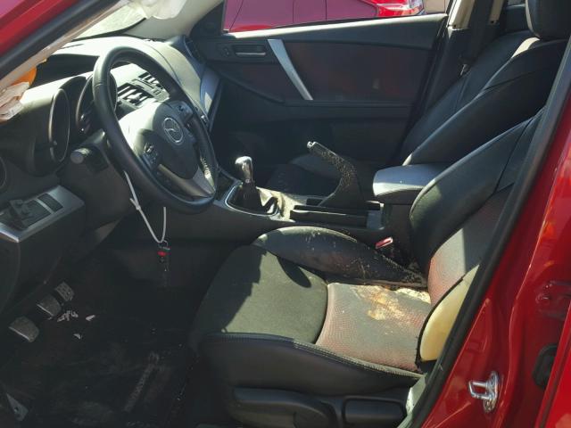 JM1BL1L42D1783732 - 2013 MAZDA SPEED 3 RED photo 5