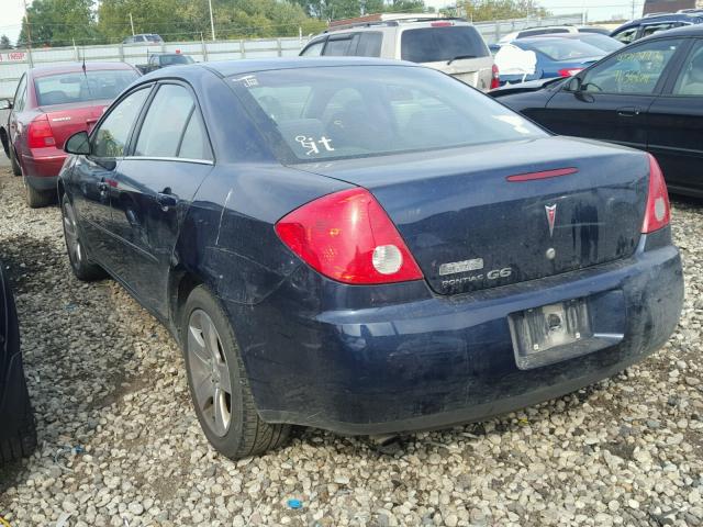 1G2ZG57B894160712 - 2009 PONTIAC G6 BLUE photo 3