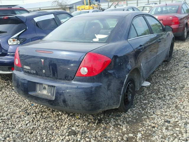 1G2ZG57B894160712 - 2009 PONTIAC G6 BLUE photo 4