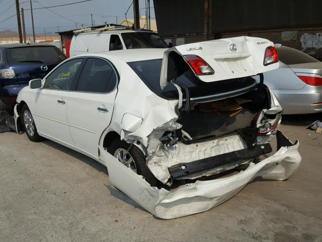 JTHBA30G440017540 - 2004 LEXUS ES 330 WHITE photo 3