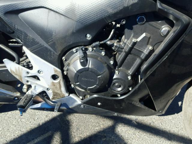 MLHPC4412E5100074 - 2014 HONDA CBR500 R BLACK photo 7