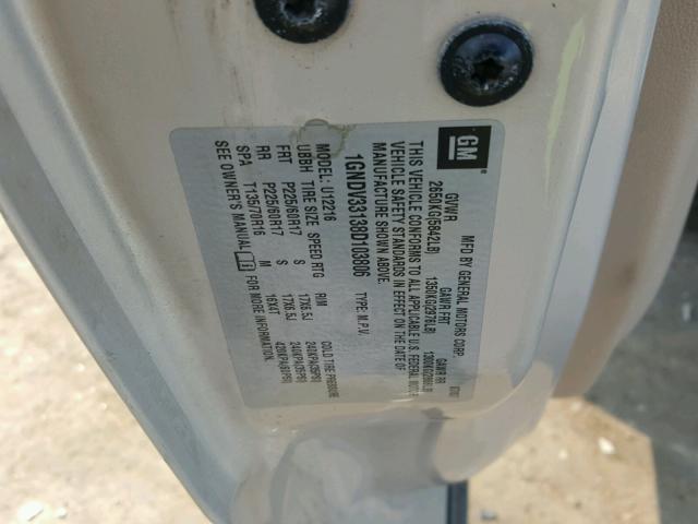 1GNDV33138D103806 - 2008 CHEVROLET UPLANDER L 棕色 照片 10