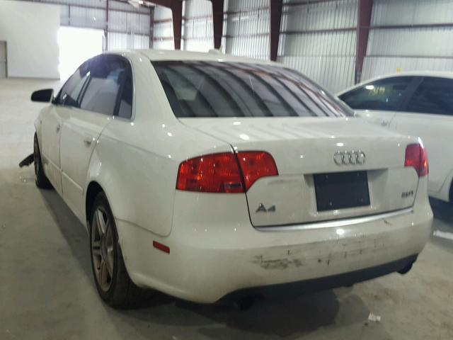 WAUAF78E46A295955 - 2006 AUDI A4 2 WHITE photo 3