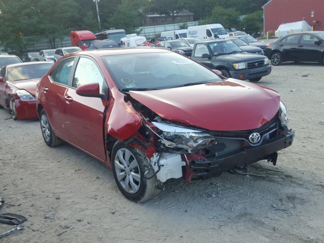 2T1BURHE2FC397677 - 2015 TOYOTA COROLLA RED photo 1