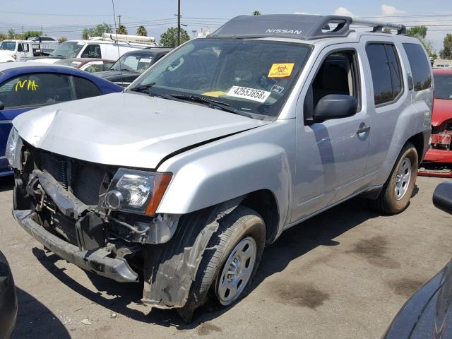 5N1AN0NU7EN809521 - 2014 NISSAN XTERRA X SILVER photo 2