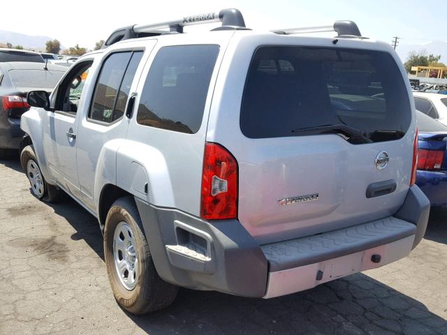 5N1AN0NU7EN809521 - 2014 NISSAN XTERRA X SILVER photo 3