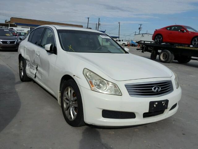 JNKCV61F59M363015 - 2009 INFINITI G37 WHITE photo 1