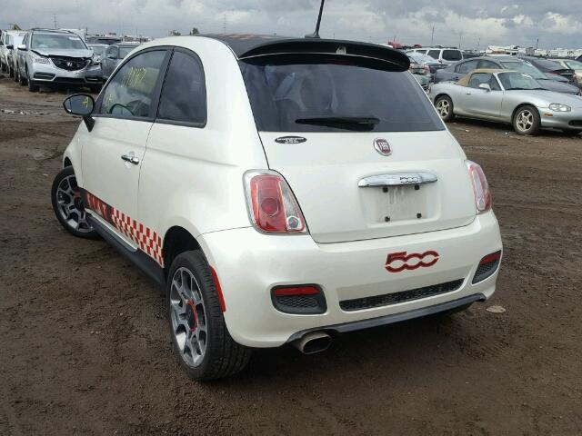 3C3CFFBR8CT280644 - 2012 FIAT 500 SPORT CREAM photo 3