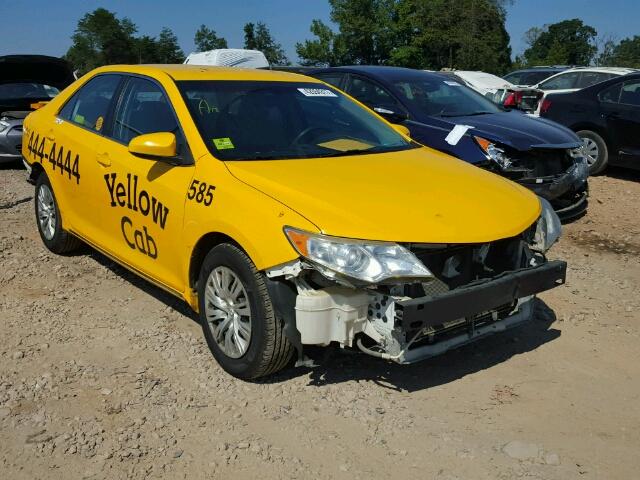 4T1BF1FK5CU151348 - 2012 TOYOTA CAMRY BASE YELLOW photo 1