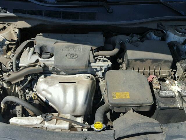 4T1BF1FK5CU151348 - 2012 TOYOTA CAMRY BASE YELLOW photo 7