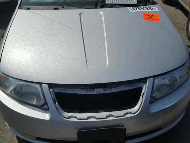 1G8AL55B17Z192421 - 2007 SATURN ION LEVEL SILVER photo 7